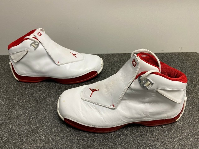 jordan retro 18 white red