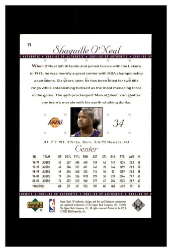 SHAQUILLE SHAQ O'NEAL HUGE SELECTION YOU PICK SEE SCANS,RC'S,INSERTS,YOUR CHOICE - Picture 13 of 335