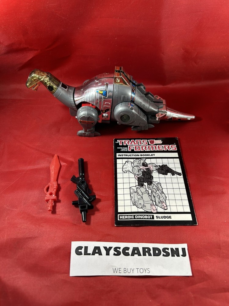 Sludge Transformers G1 Dinobots 1985 Action Figure Not Complete As Is