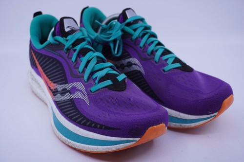 Saucony Womens Sz 9.5 Endrophin Speed 2 S10688-20 Purple Running Shoes Sneakers - Picture 2 of 8