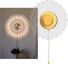 Battery Operated Wall Sconce Decoration Ideas Sunflower Night Lights