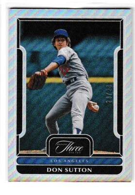 2023 Panini Three and Two #76 Don Sutton /20 - Los Angeles Dodgers