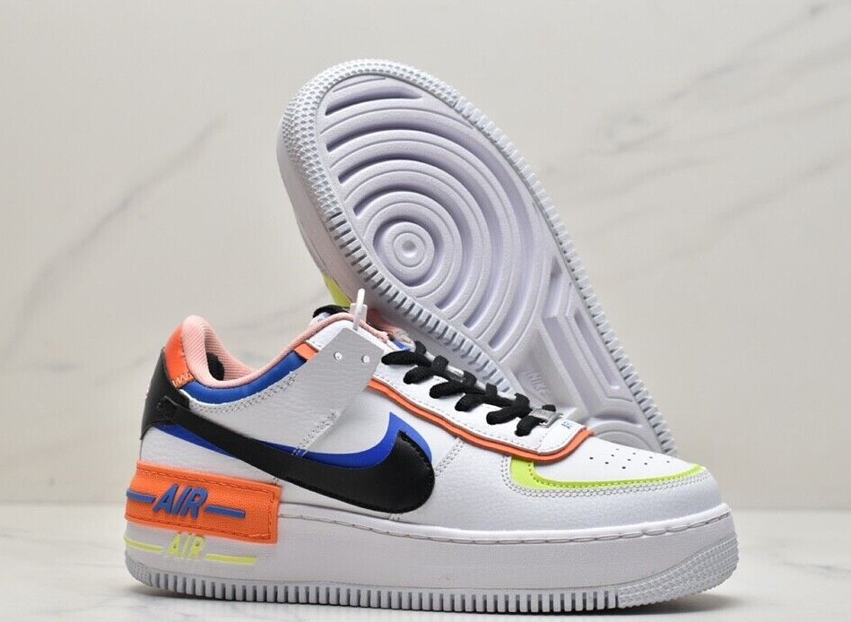 Size 5 - Nike Air Force 1 Shadow White Multi W for sale online | eBay