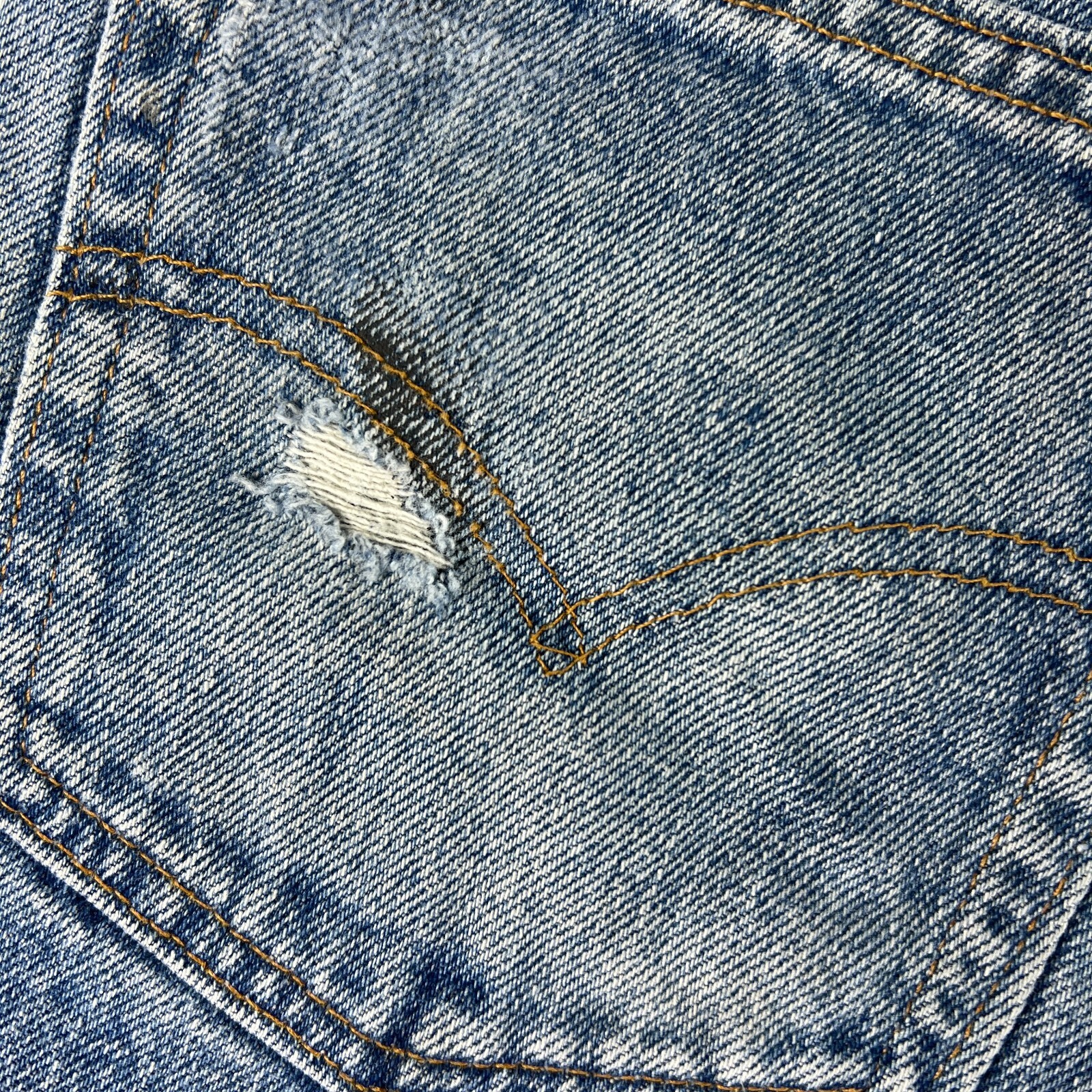 VTG 90s Levi's Jean Shorts Mens 30* 517 Blue Cut Off Thrashed Denim Jorts Tag 32