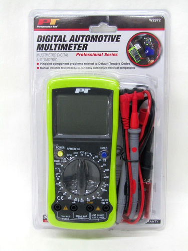 Performance Tool Professional Series Digital Automotive Multimeter ...