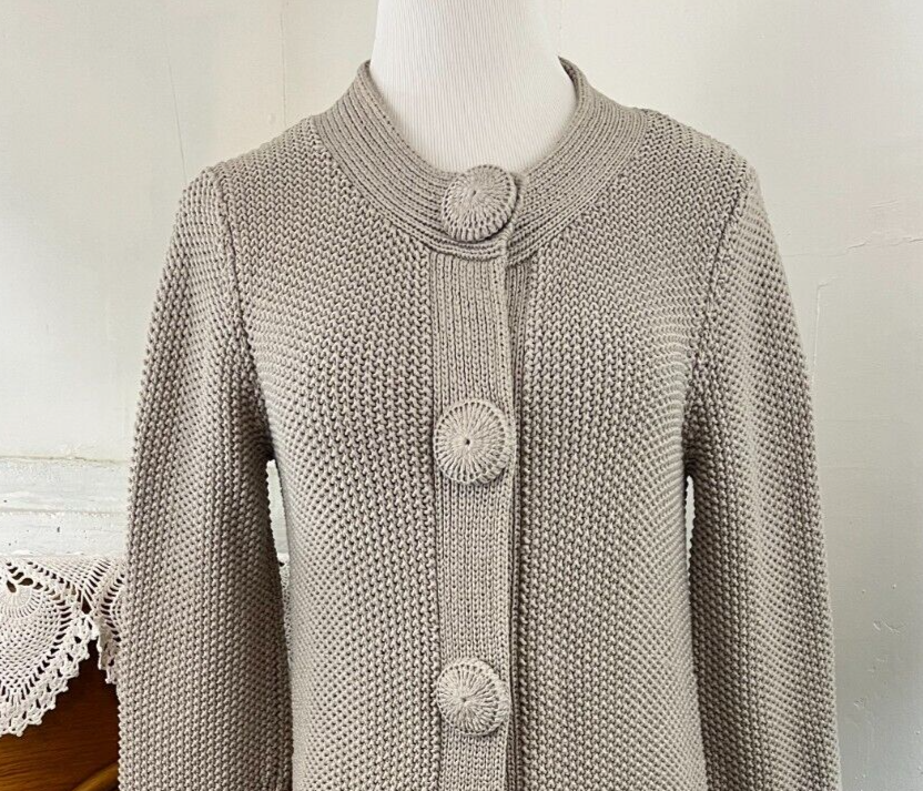 Pull en tricot épais à col rond Bleu