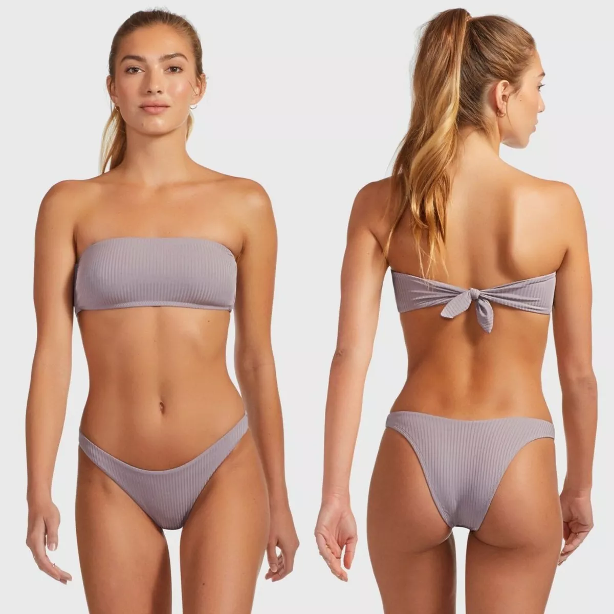 VITAMIN A SWIM MALLORCA ECORIB MILA BANDEAU BIKINI TOP 10 L NWT 105