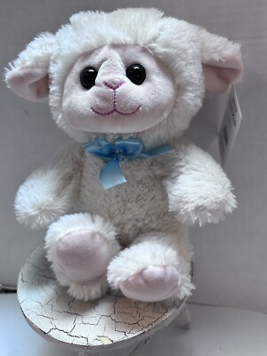 Way To Celebrate Easter Small Bow tie Lamb Sheep Plush Walmart 8'' Stuffed Animal