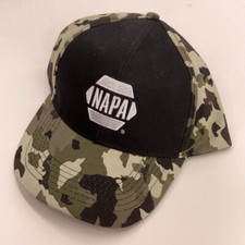 NAPA Trucker hat black front panel camouflage all over