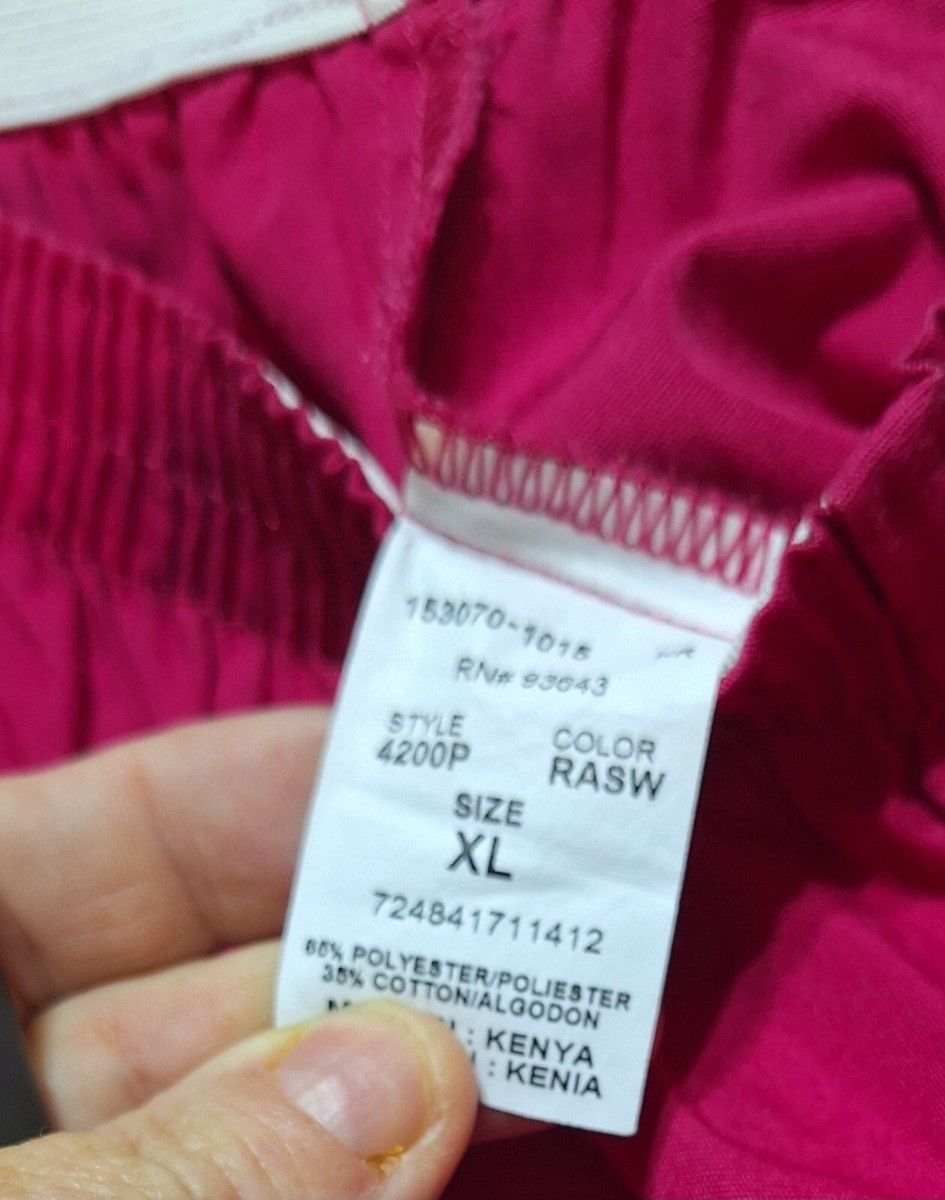 Cherokee Workwear Scrubs 4700 Scrub Top RASPBERRY XL PANT PETITE