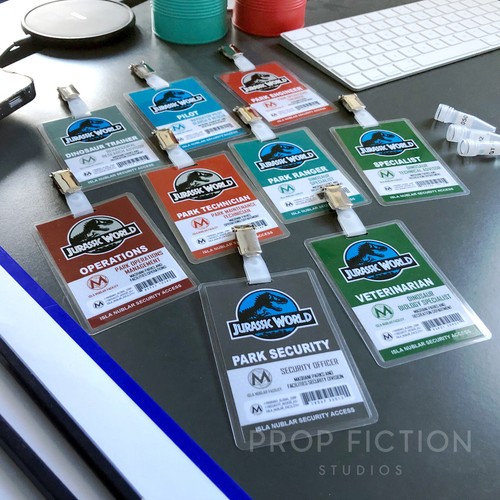 JPU / JW - Prop Masrani Security Clip-on Passes / Cosplay ID Card Badges - 第 1/12 張圖片