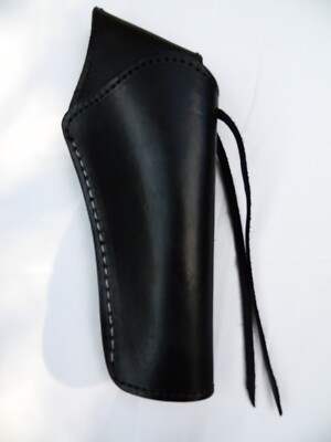 Cross Draw Western Holster- Left - 6'' Barrel - Black - Smooth Leather