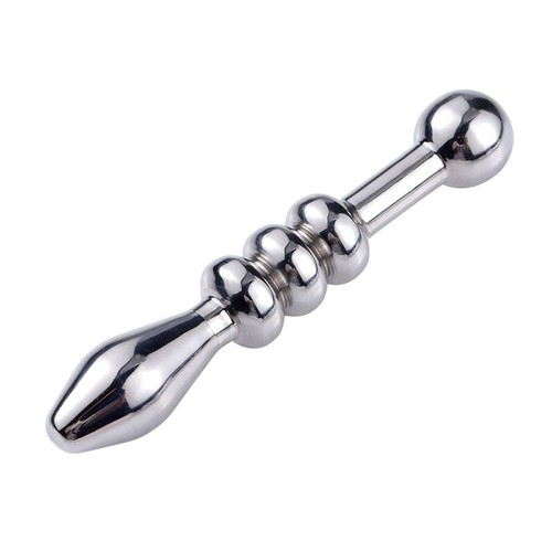Male Metal Stainless Steel Dilator Sounding Urethral Stretching Penis Solid Plug - Picture 25 of 30