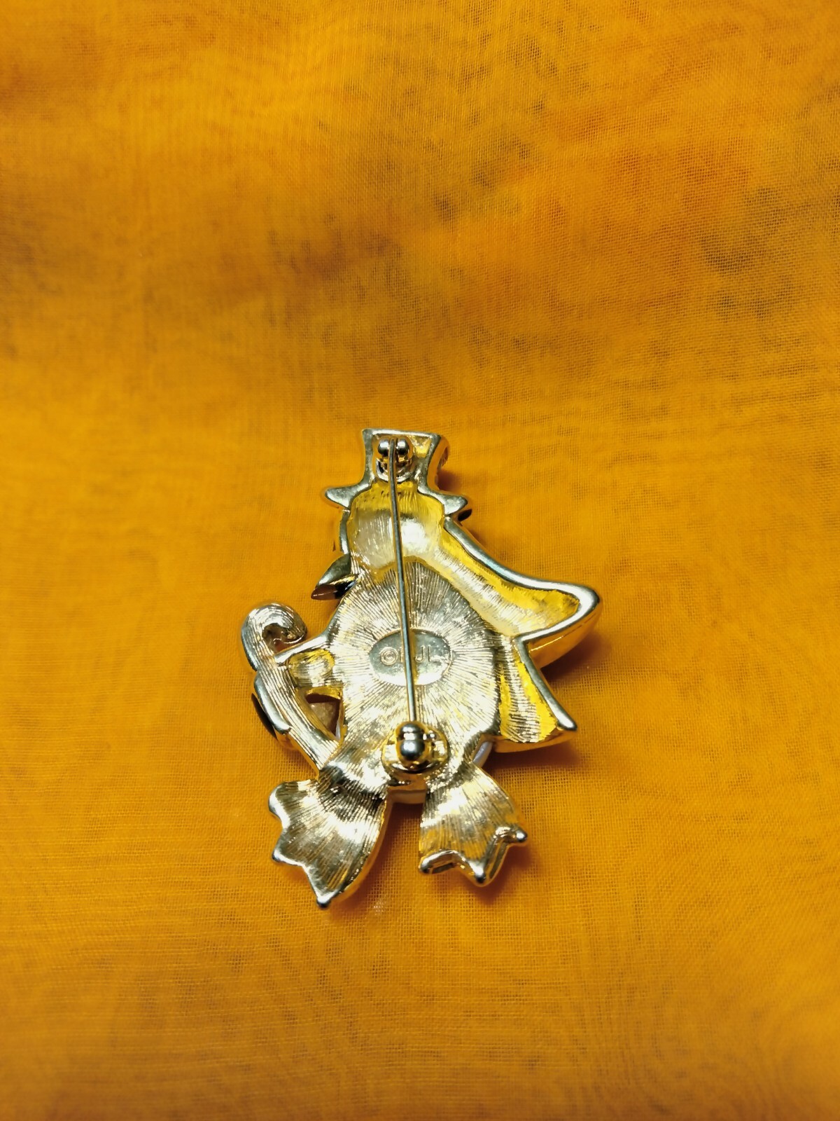 Signed Kenneth Jay Lane KJL Rhinestone Penguin Br… - image 3