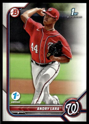 Andry Lara 2022 Bowman First Edition # BPPF-70 1st Base Washington Nationals