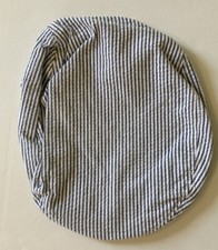 NWT Gymboree Spring Car Classic 3-4 Gray Seersucker Stripe Driving Cap Hat 3T-4T