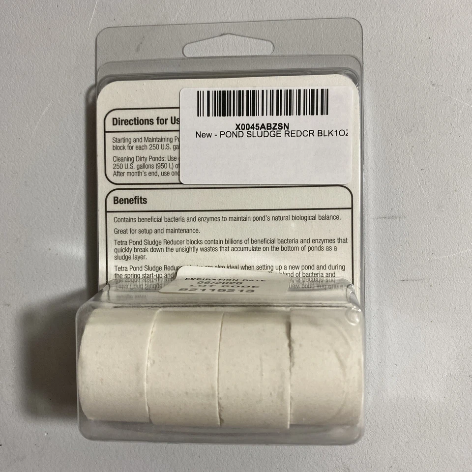REDUCTOR DE LODOS DE ESTANQUE TETRA - 4 bloques 1 OZ cada uno Foto 2 de 3
