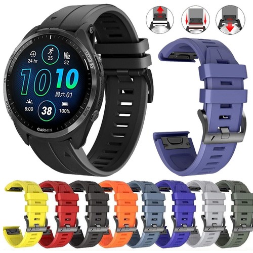 Sport Silicone Watch Band Strap For Garmin Fenix 8 7 7X 6 6X Pro 5 5X Instinct 3 - Picture 3 of 19