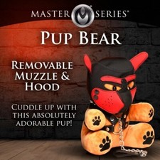 Bondage Pup Bear with Removeable Muzzle and Hood USA SELLER 