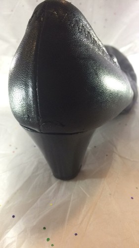 Decolte Geox in pelle nera con fascia elastica taglia 38/8 - Foto 7 di 12
