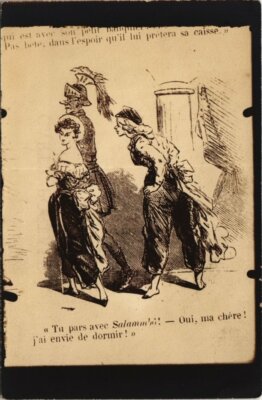 CPA ÉCRIVAIN Tu pars avee salannbo (116593)