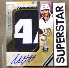 MAX PACIORETTY 2021/22 SP Game Used Banner Year Relics Autographs /15 #BYSC-MP