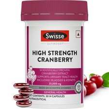 Swisse High Strength Cranberry for PCOS, PCOD...
