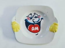 I PIATTI MATTI -SIMPATICO PIATTO SORRISO AM GIGLIO ANNI 80 PIATTI DEL BUON UMORE