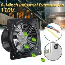 6-14" Exhaust Fan Ventilation Extractor Fan 110V Wall Mounted Blower Duct Fan