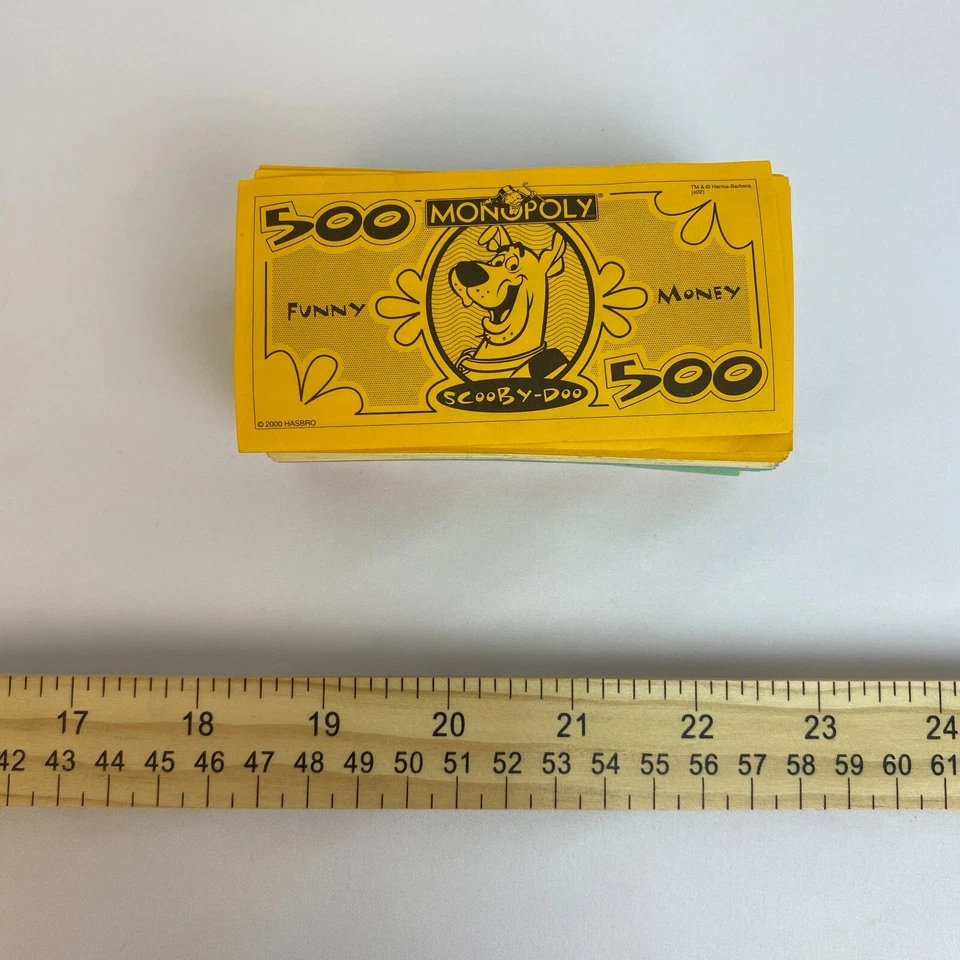 Scooby Doo Monopoly Collector's Edition Replacement Funny Money $ Full Set $ - Image 2 of 4
