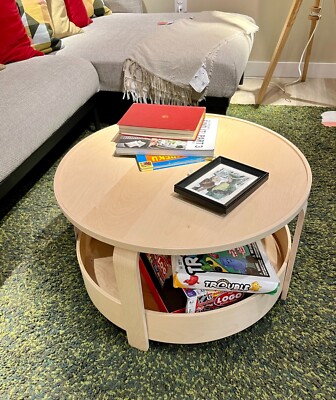 New IKEA BORGEBY Coffee Table Birch Veneer 70 cm (27 ½ 