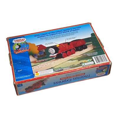 2000 Wooden Railway Battery Operated James (Box Only) Thomas Train