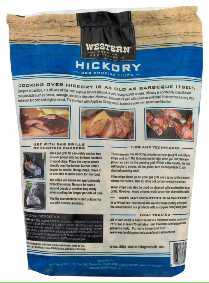 Western Hickory BBQ Smoking Chips