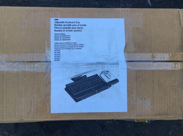 3m Adjustable Under Desk Keyboard Drawer Three Height Settings