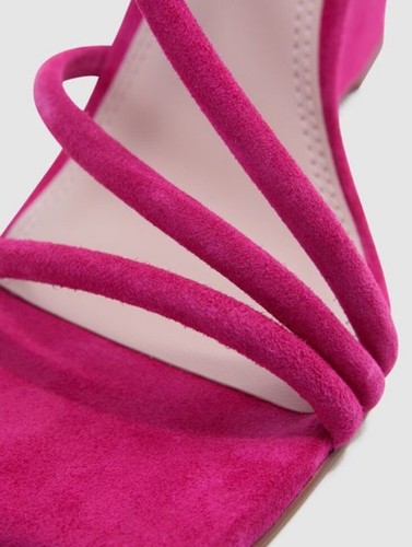 REISS CASSIE SUEDE STRAPPY WEDGE HEELS 9.5 Display Shoe Excellent - Picture 3 of 5