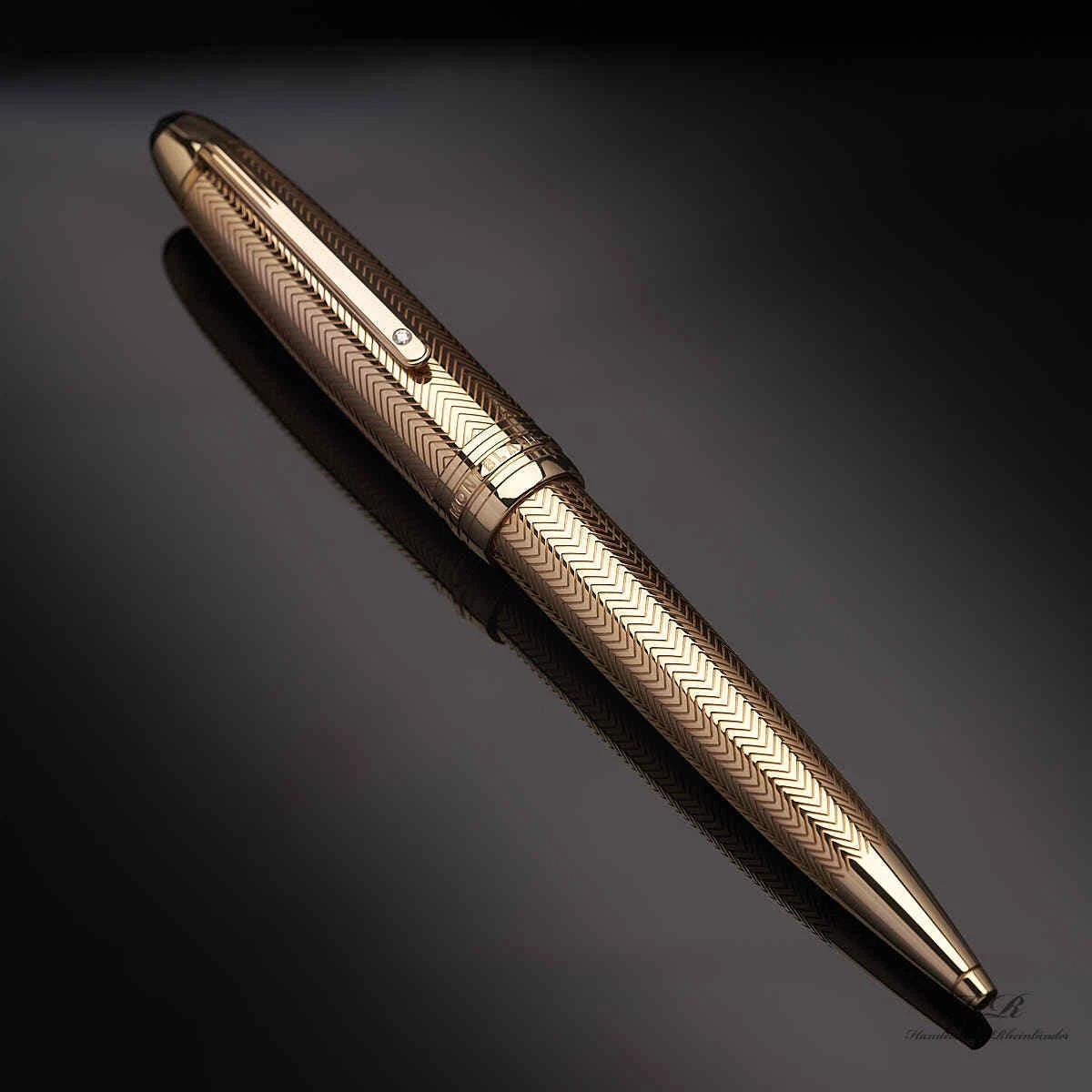 Montblanc Meisterst ck Solitaire No 161 Rose Gold Barley Ballpoint