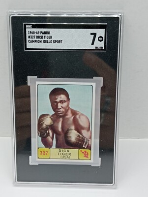 1968 Panini Campioni Dello Sport Boxing #327 Dick Tiger SGC 7 | eBay