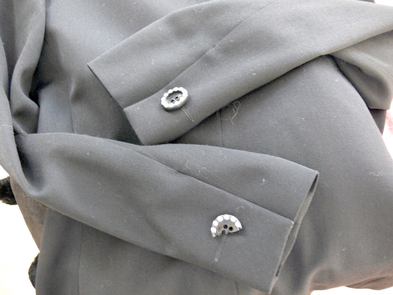 Giacca blazer YVES SAINT LAURENT Vintage Nera Buone condizioni US 6 (FR 38)