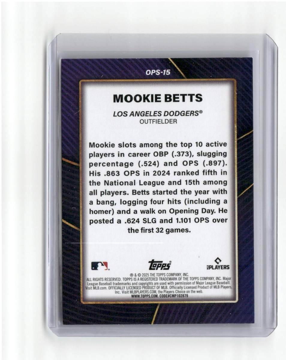 2025 Topps Series 2 OPS Leader #OPS-15 Mookie Betts Los Angeles 