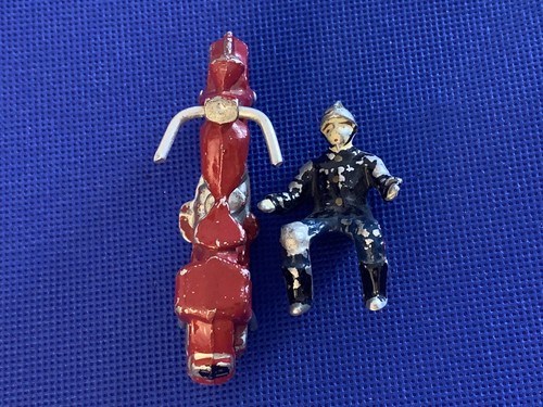 Antique Quiralu Motorcycle Firefighter Toy (2) - Picture 6 of 7