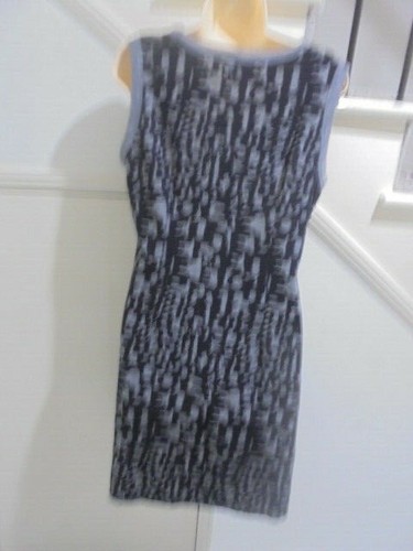 GABRIELLA FRATTINI SIZE 12 Black Grey Pattern with Centre Pleat DRESS # - Picture 3 of 3
