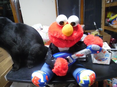 Vintage Tyco Sesame Street Rock Roll Elmo plush doll- with tag