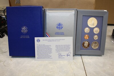 1986 Prestige Proof Set Statute of Liberty Silver Dollar U.S. Mint