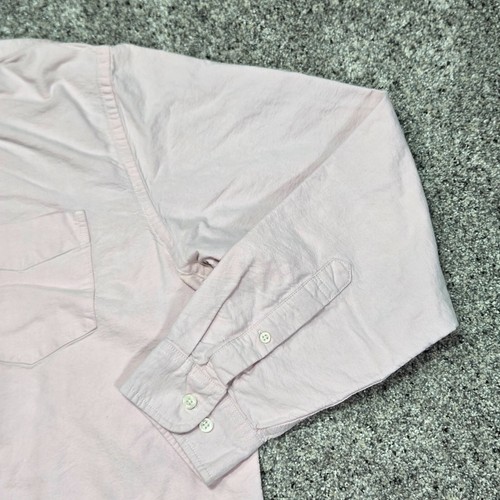 Falls Creek Men's Dress Shirt Long Sleeve Button up Pink Large - Afbeelding 2 van 15
