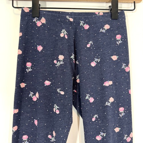 So Girl’s Size 8 Blue Rose Floral Print Pull On Stretch Casual Favorite Legging - Picture 2 of 4