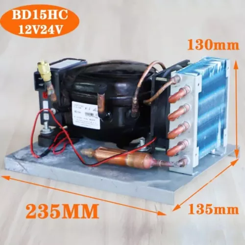 BD15HC DC 12V24V Compressor Condensing Unit Micro Refrigerator Refrigeration - Picture 2 of 15