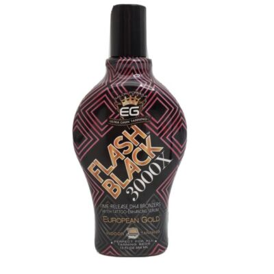 #ad European Gold Flash Black 3000X Bronzer 12oz Indoor Tanning Lotion *NEW* $7.49