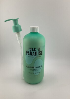 Isle Of Paradise Self Tanning Butter Hello Golden Glow 16.9 Fl Oz New +pump READ