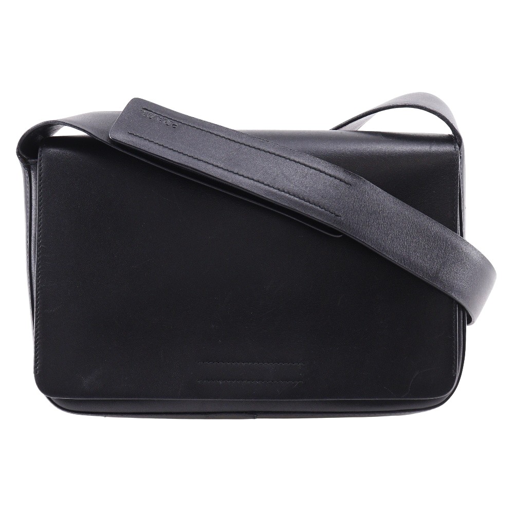 PRADA Black Calfskin Unisex Shoulder Bag-image