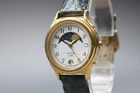 Vintage 1983 [ Exc+5 ] SEIKO Alba V318-6A10 Moon Phase Dial Ladies Watch JAPAN